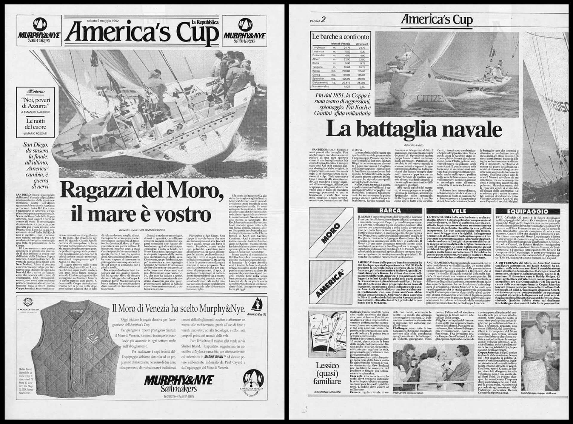 Locandina storica America's Cup 1992